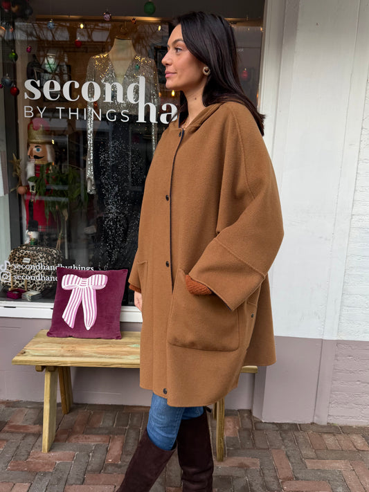 254-83 MaxMara Weekend Reversible Wool Coat 42