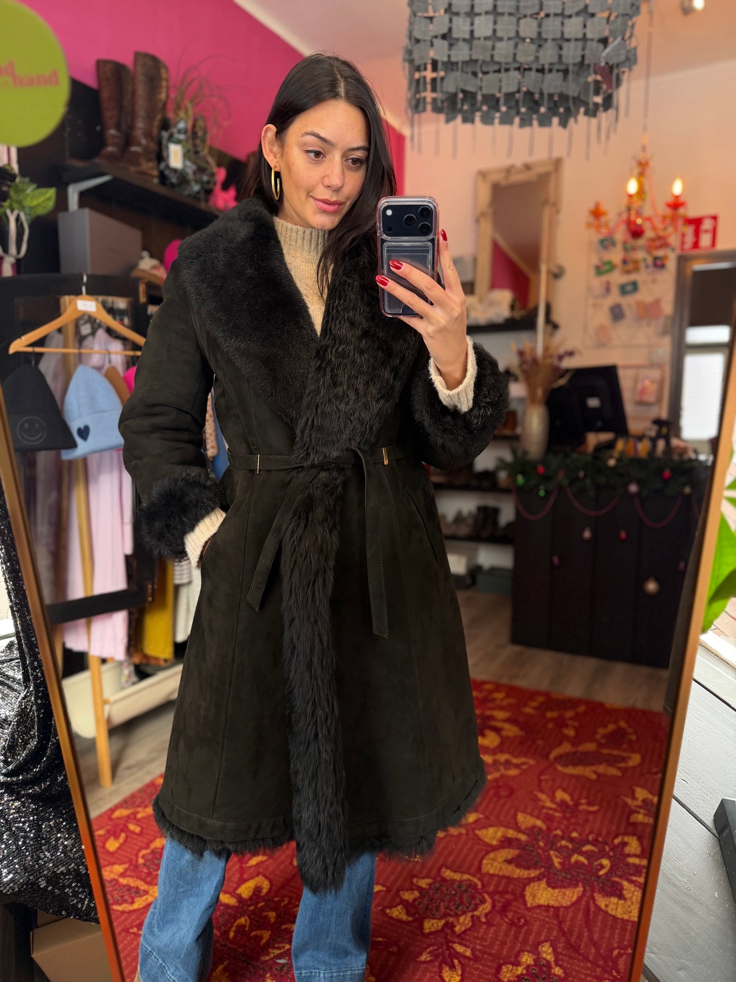 411-187 Leda Spain suede jas maat 40