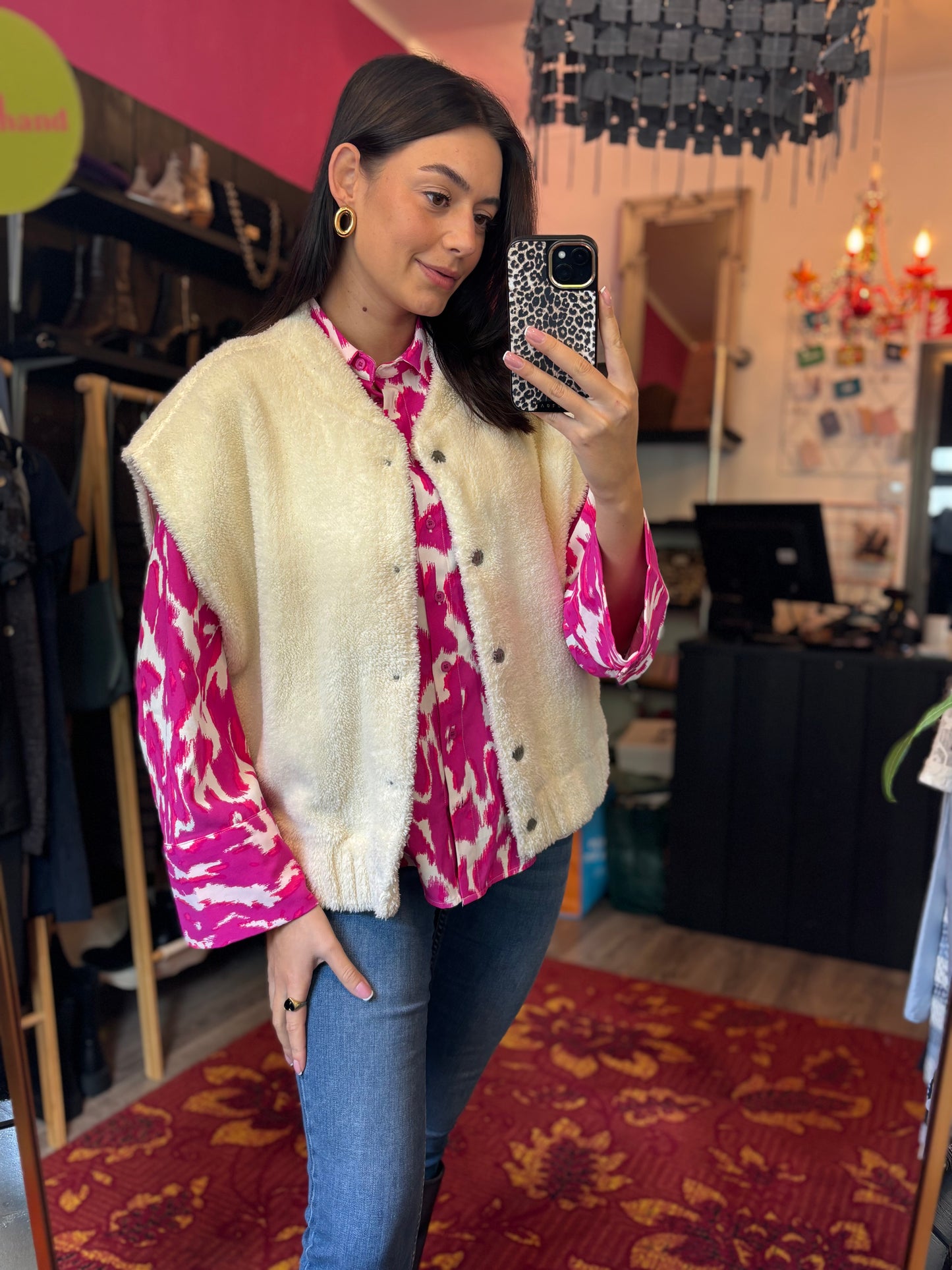 452-97 Anne blue gilet maat XXL