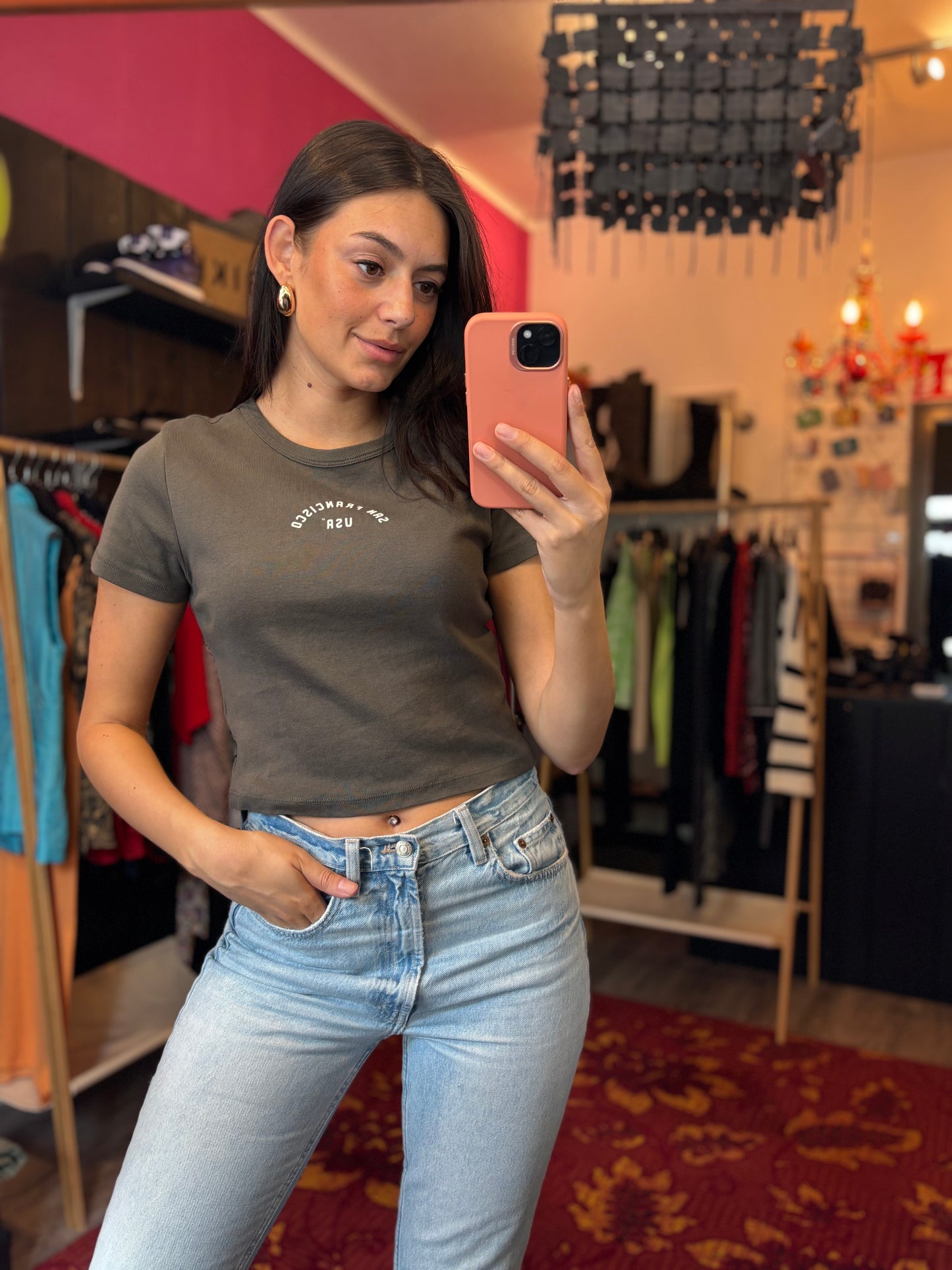 373-2 American today cropped top size S