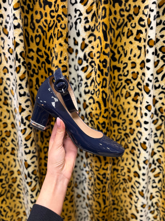 379-2 Exquisite shoes dark blue