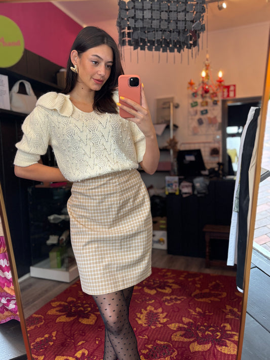 453-2 Stroke rok geruit maat 44