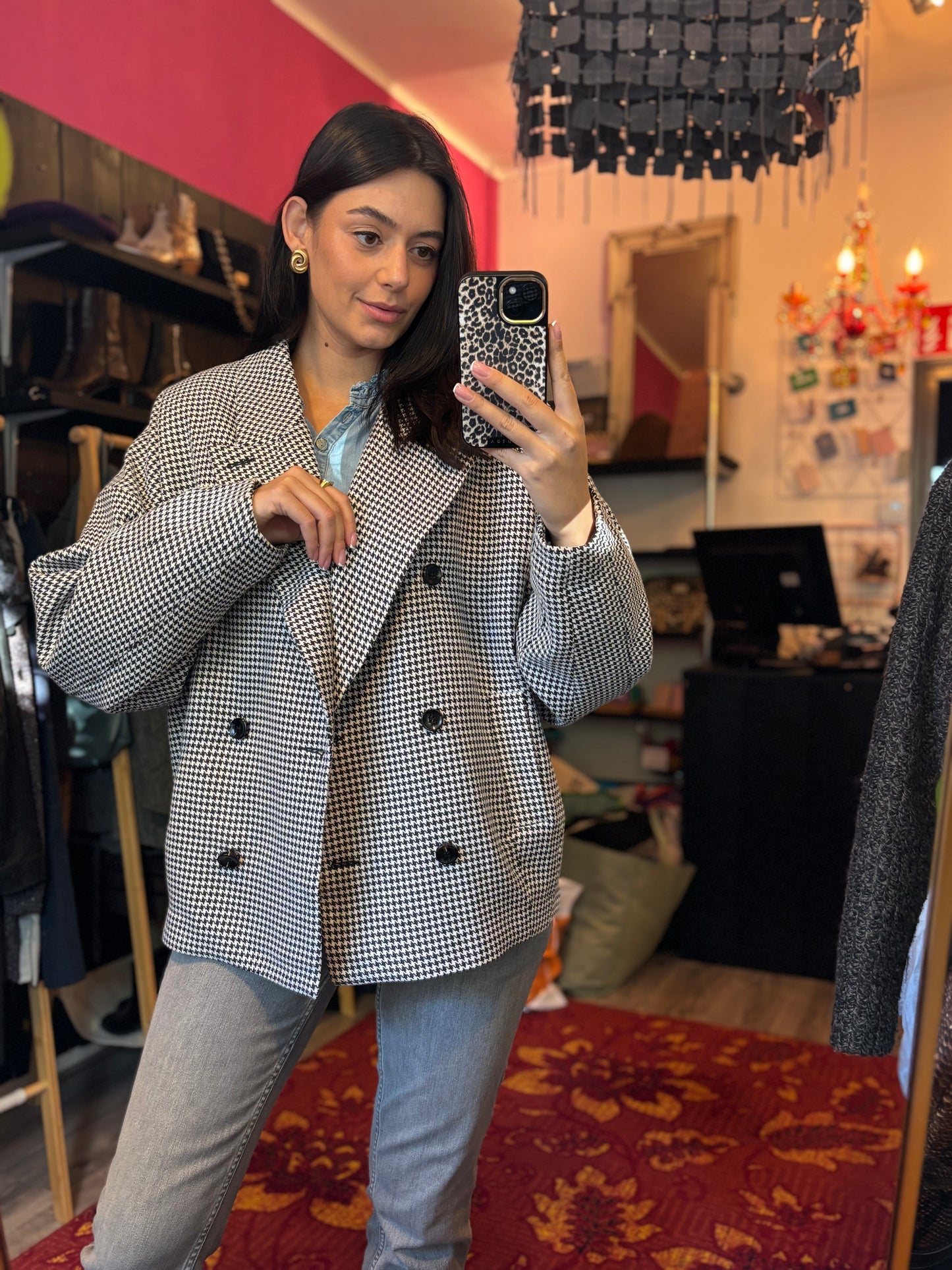 485-4 Shoeby oversized blazer jasje maat M/L