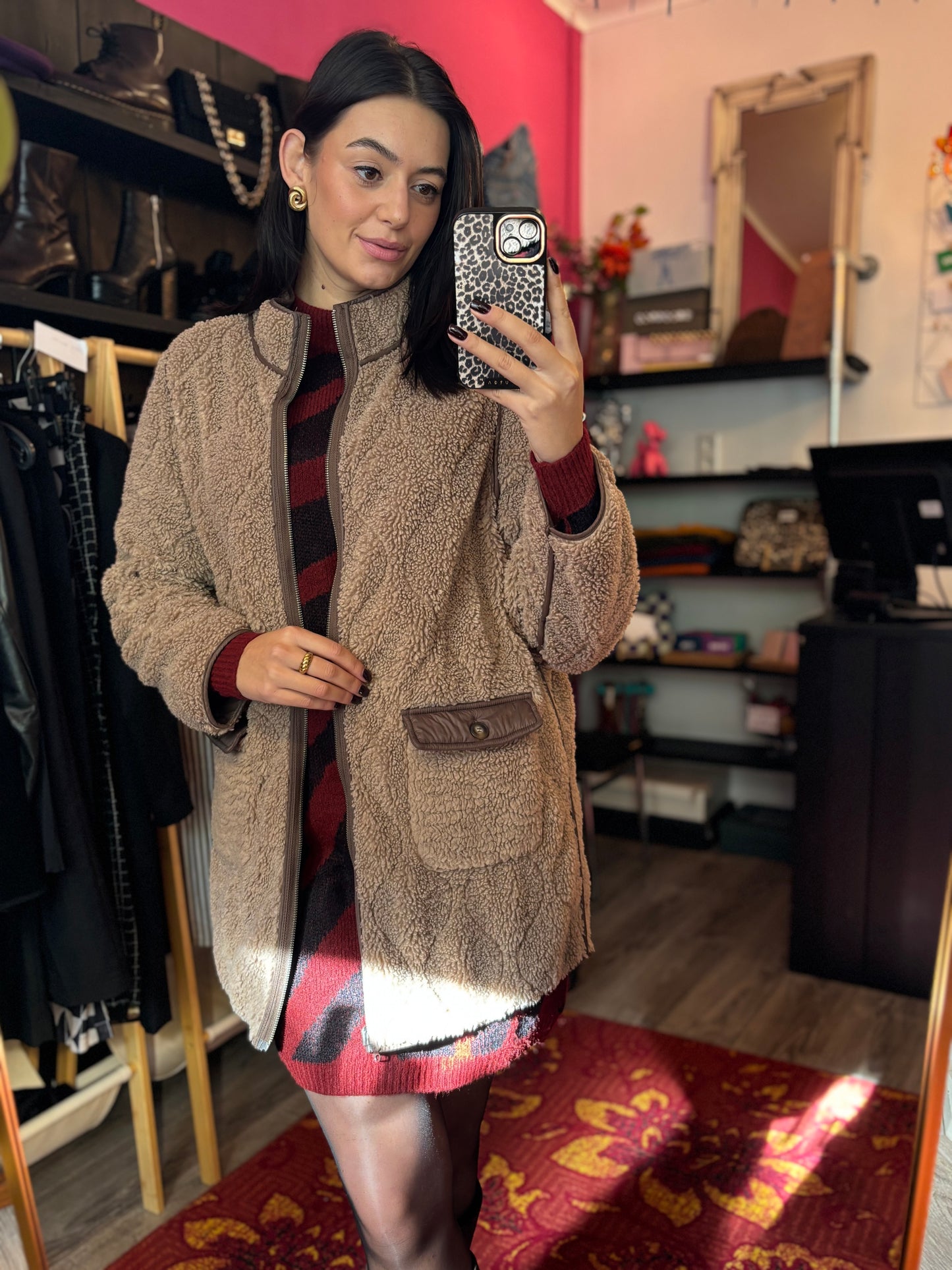 476-6 Poools tussenjas teddy maat 38