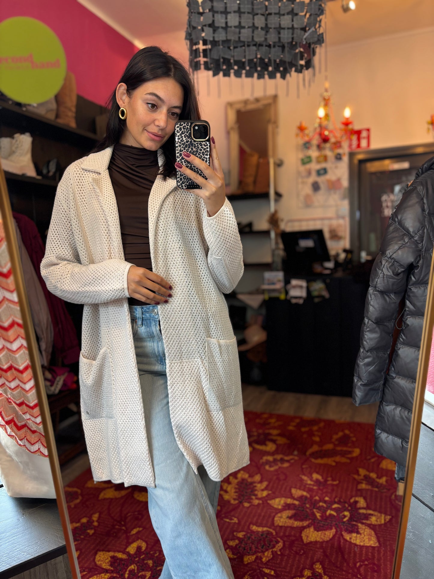 260-141 Monari vest creme zilver maat 42 nieuw