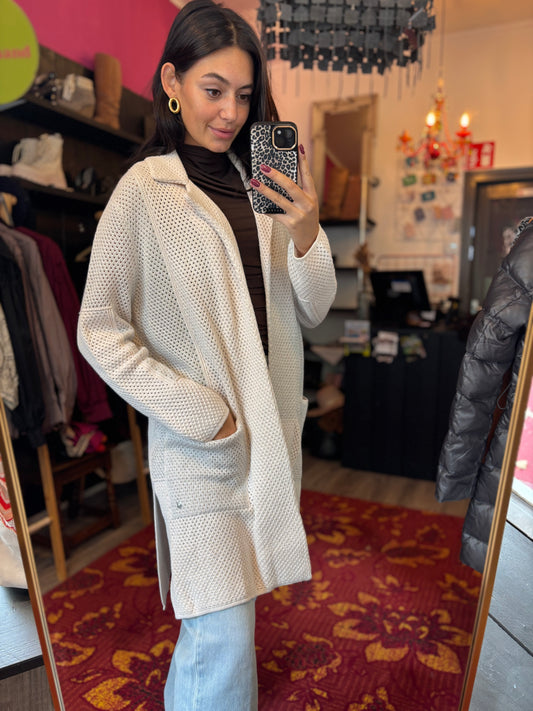 260-141 Monari vest creme zilver maat 42 nieuw