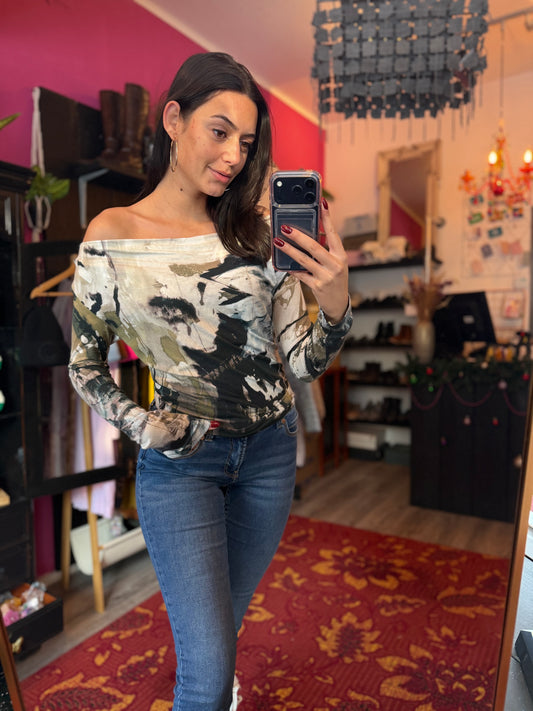 228-74 Les blues top maat 38