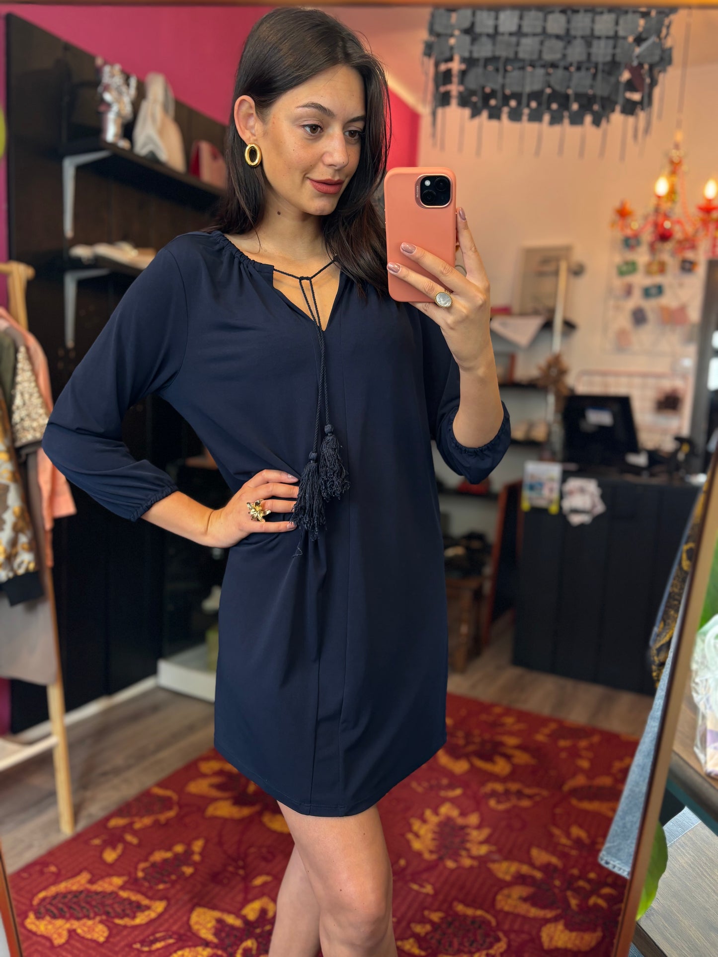 31-72 Michael kors jurk donkerblauw maat M