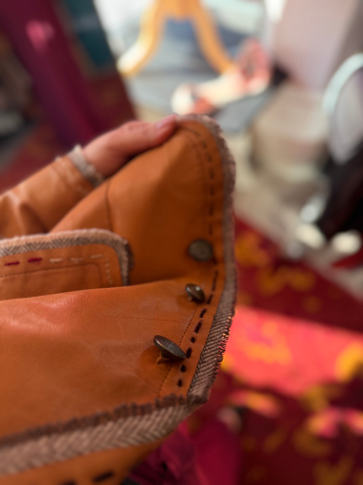 406-16 Company&Co leren jasje maat 38/40