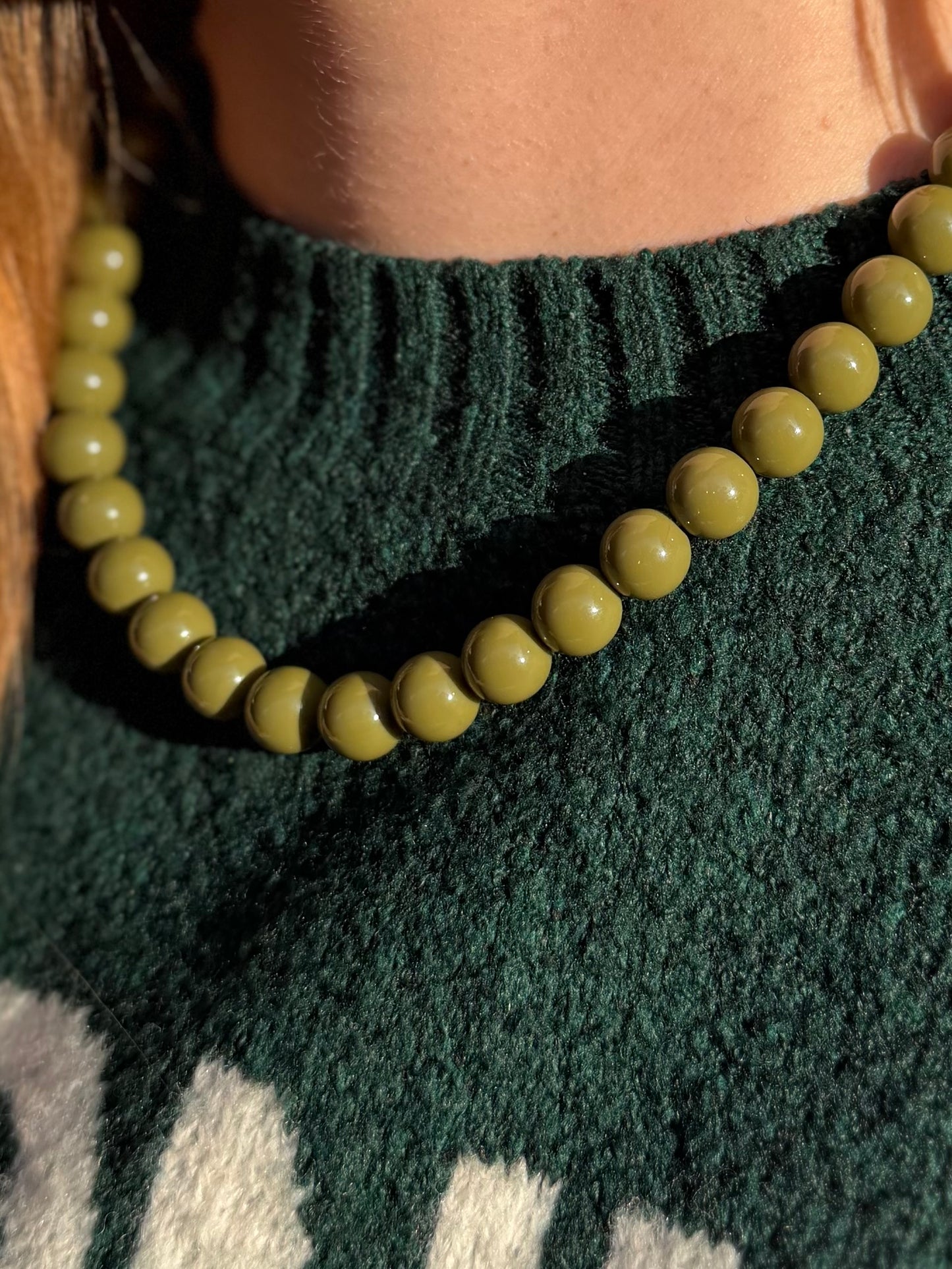 kralen ketting groen