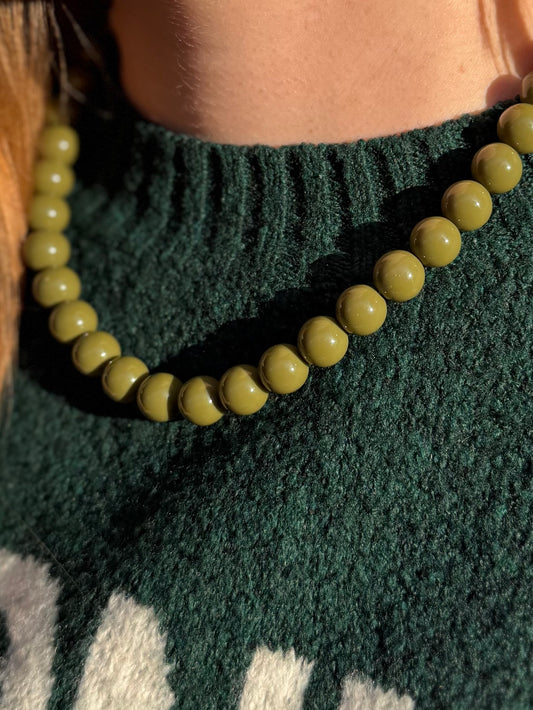 kralen ketting groen