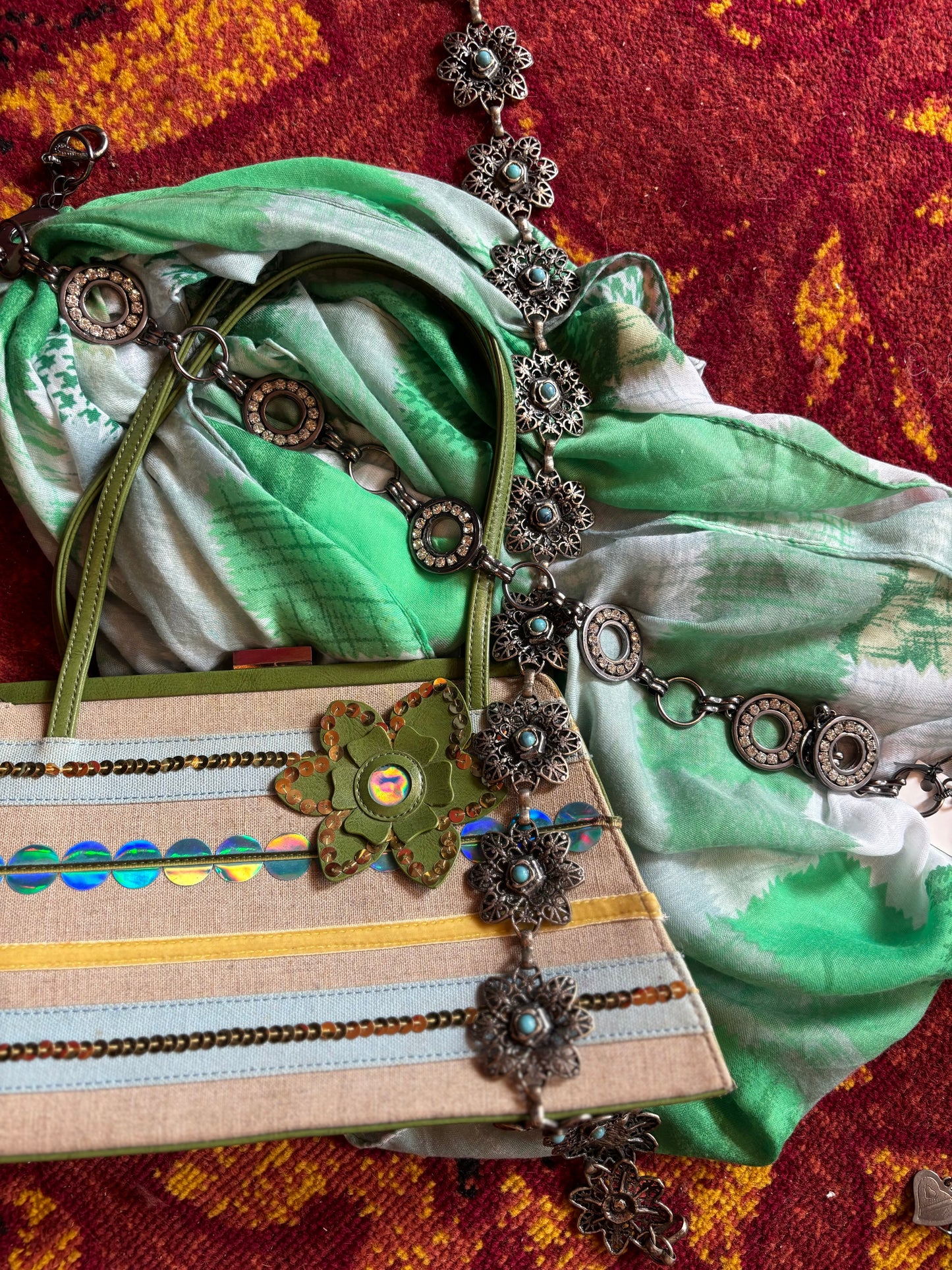 400-1 Oilily bag green