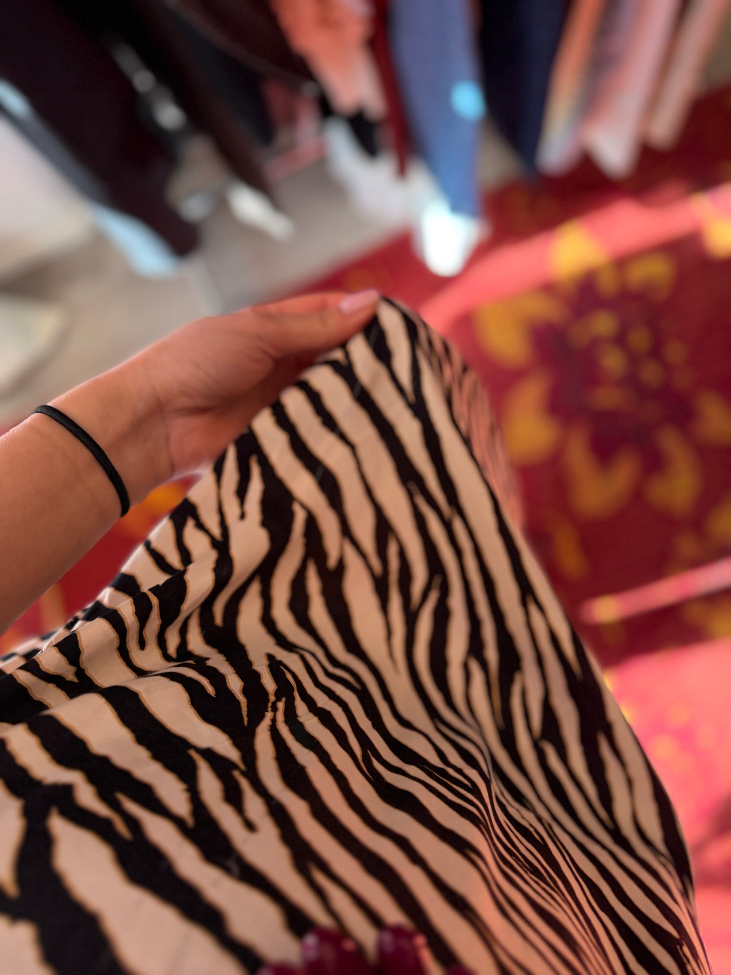 506-2 Zebra print jurk maat M/L