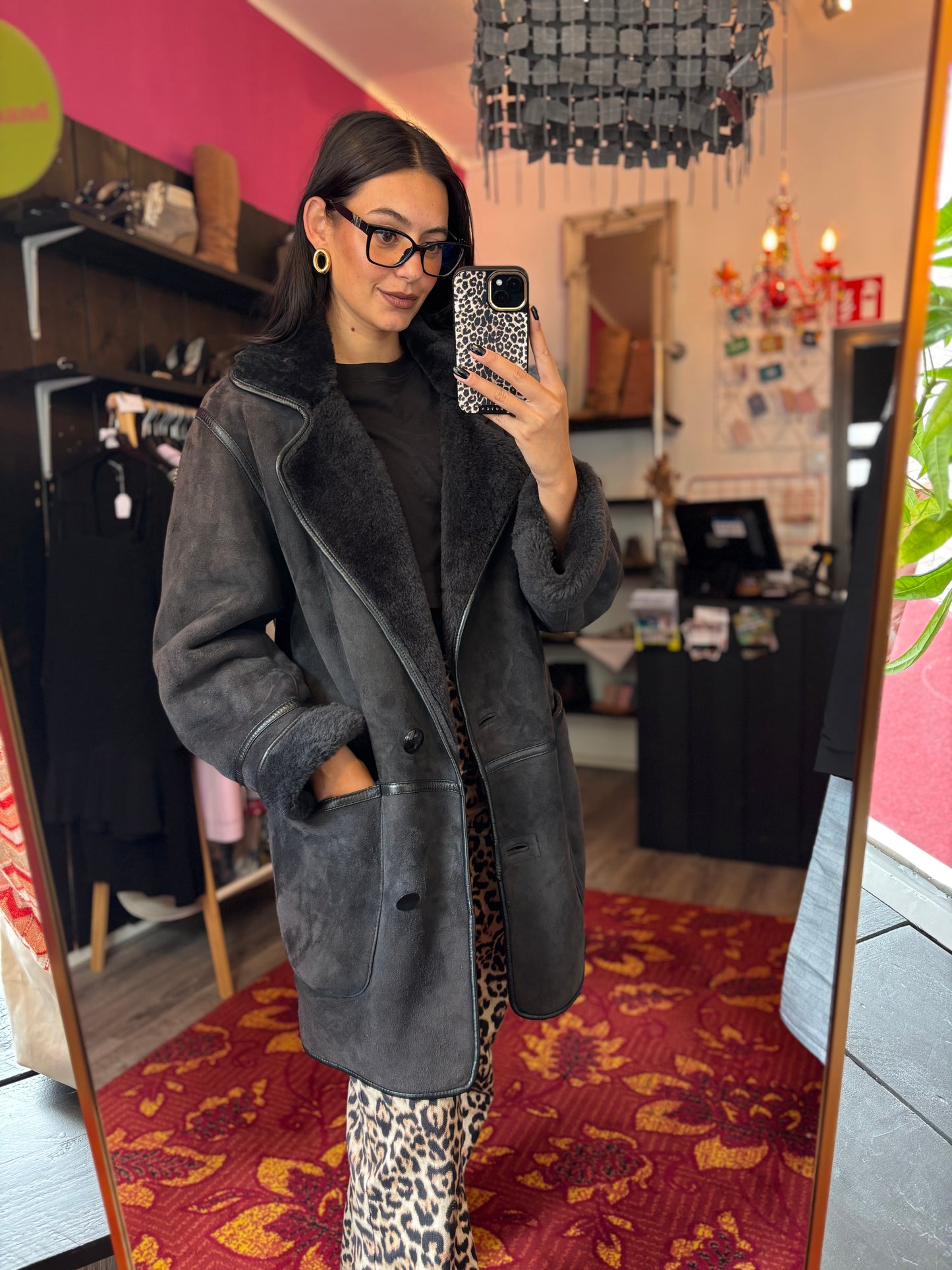 411-136 Irina Peaussier jacket suede maat 38