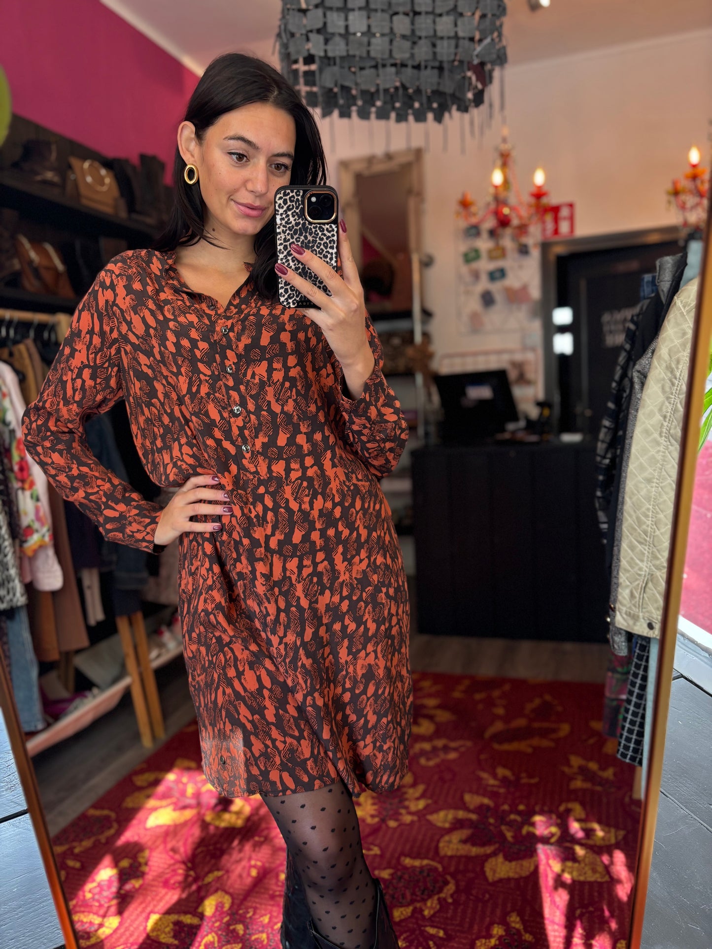 342-79 Poools jurk maat 40