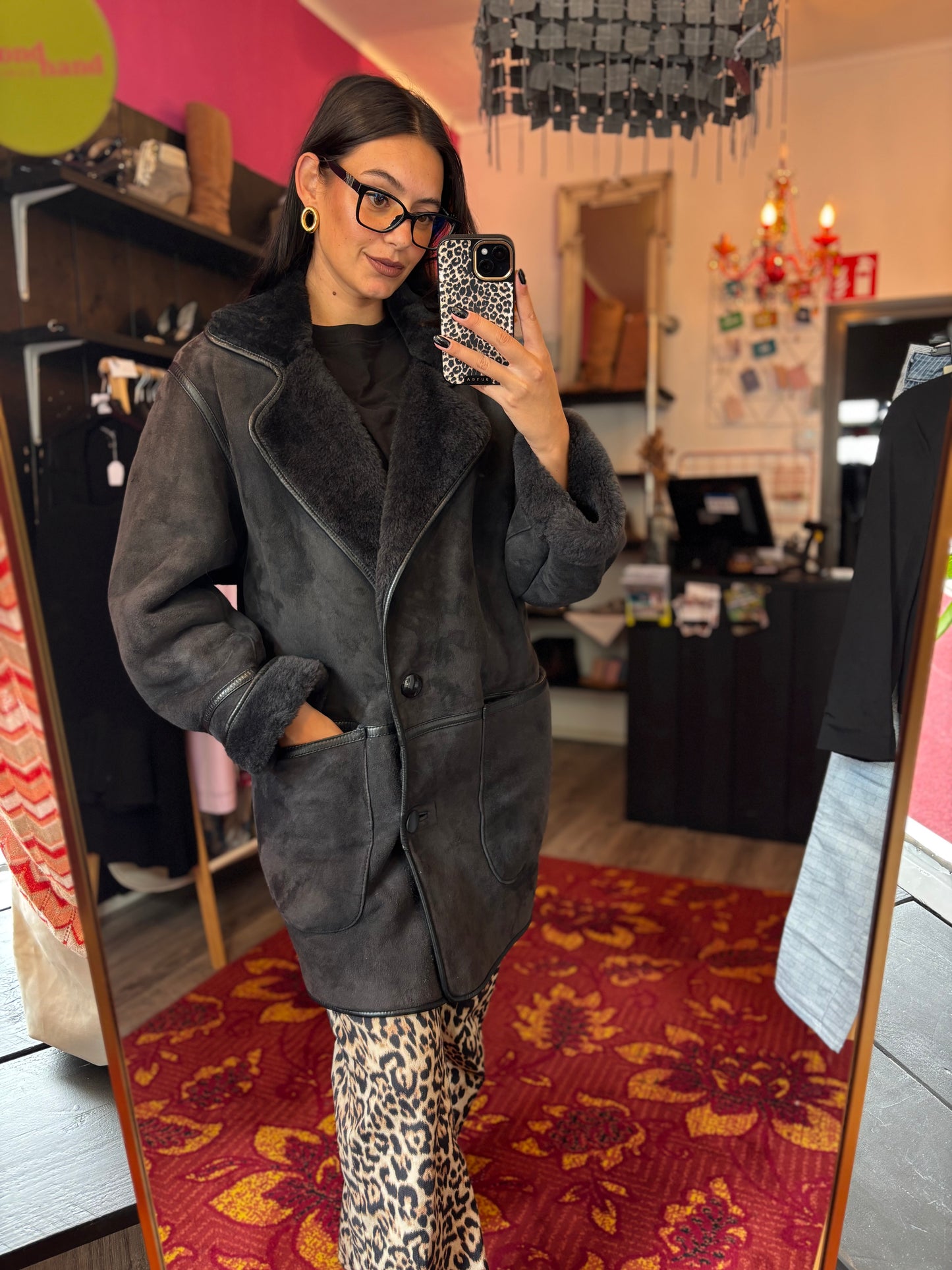 411-136 Irina Peaussier jacket suede maat 38