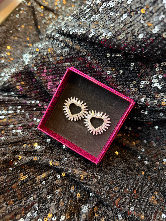 Oorbellen festive zilver