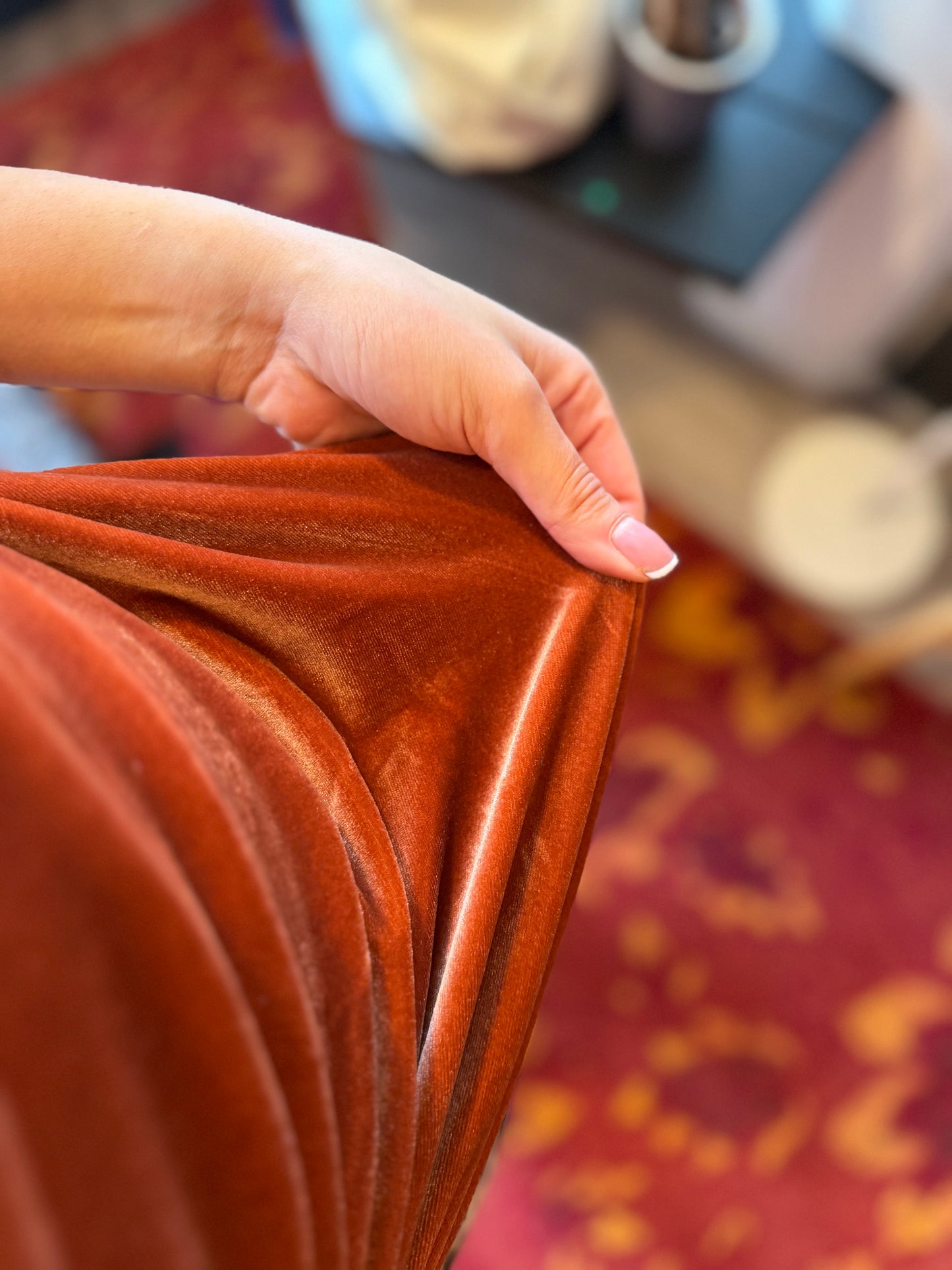 400-154 Cotton club velvet top maat S