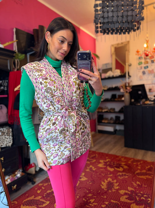 510-2 FSTVL bloemen gilet maat 44