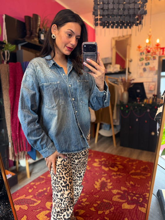 400-182 Zara spijkerblouse maat S