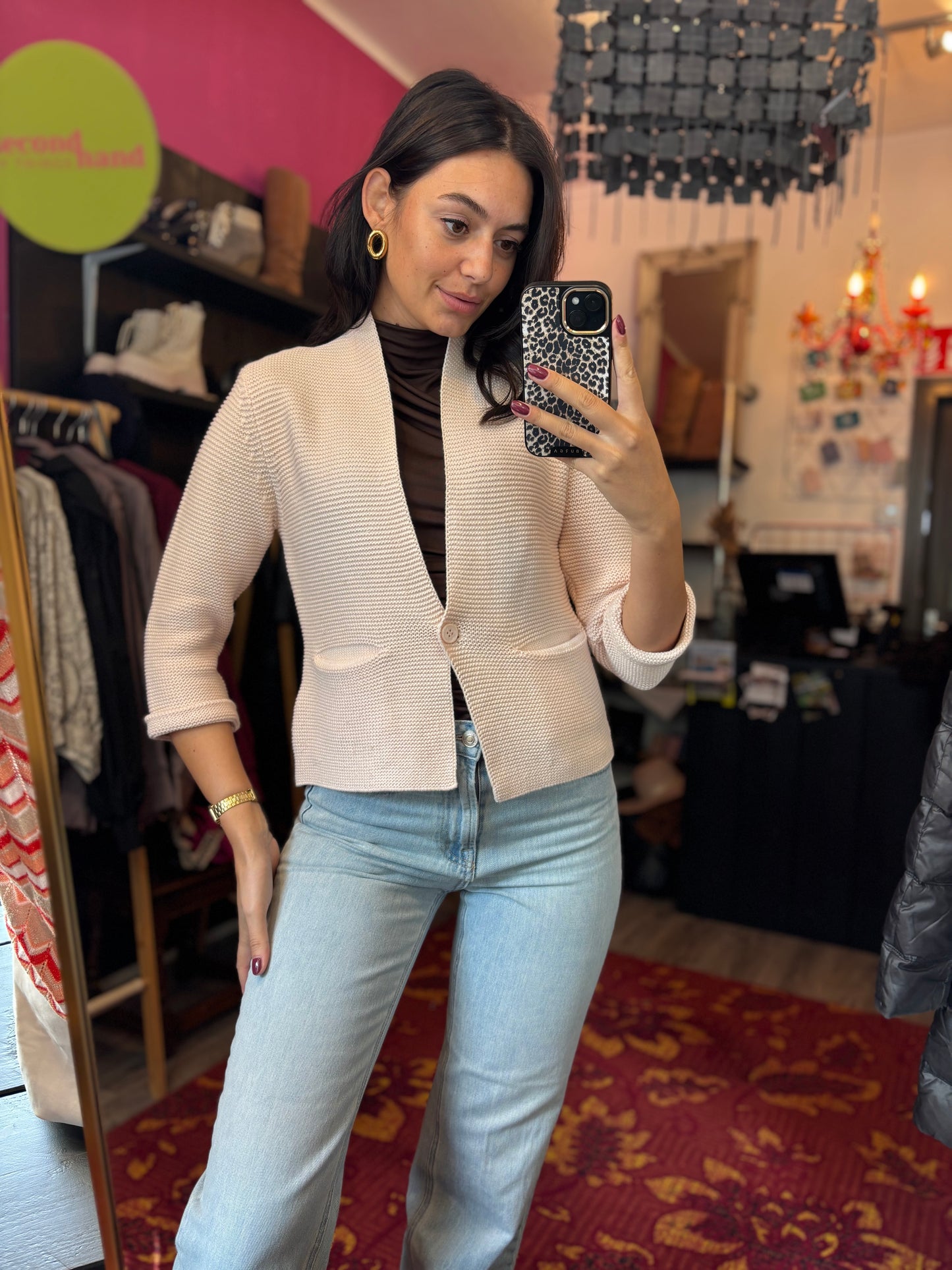 363-62 Purdey vest licht roze maat S