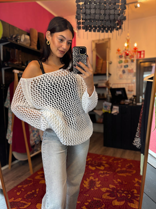 452-59 Anna trui gehaakt maat XXL