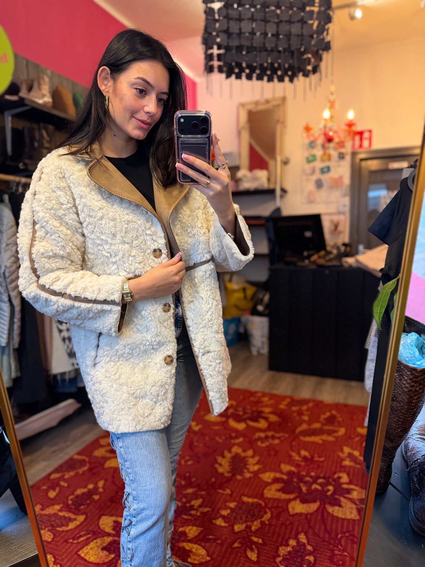 284-156 H&M teddy jas maat XS