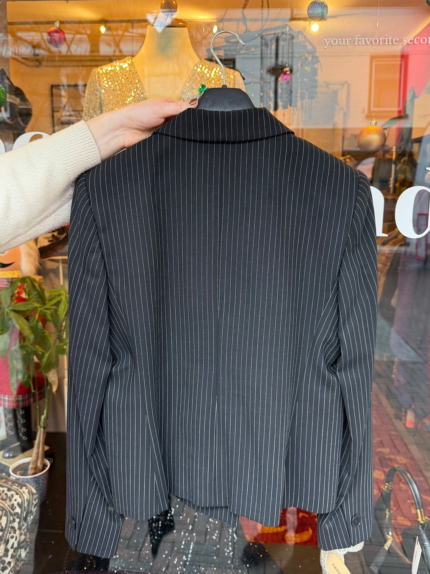 254-80 MaxMara blazer krijtstreep 44