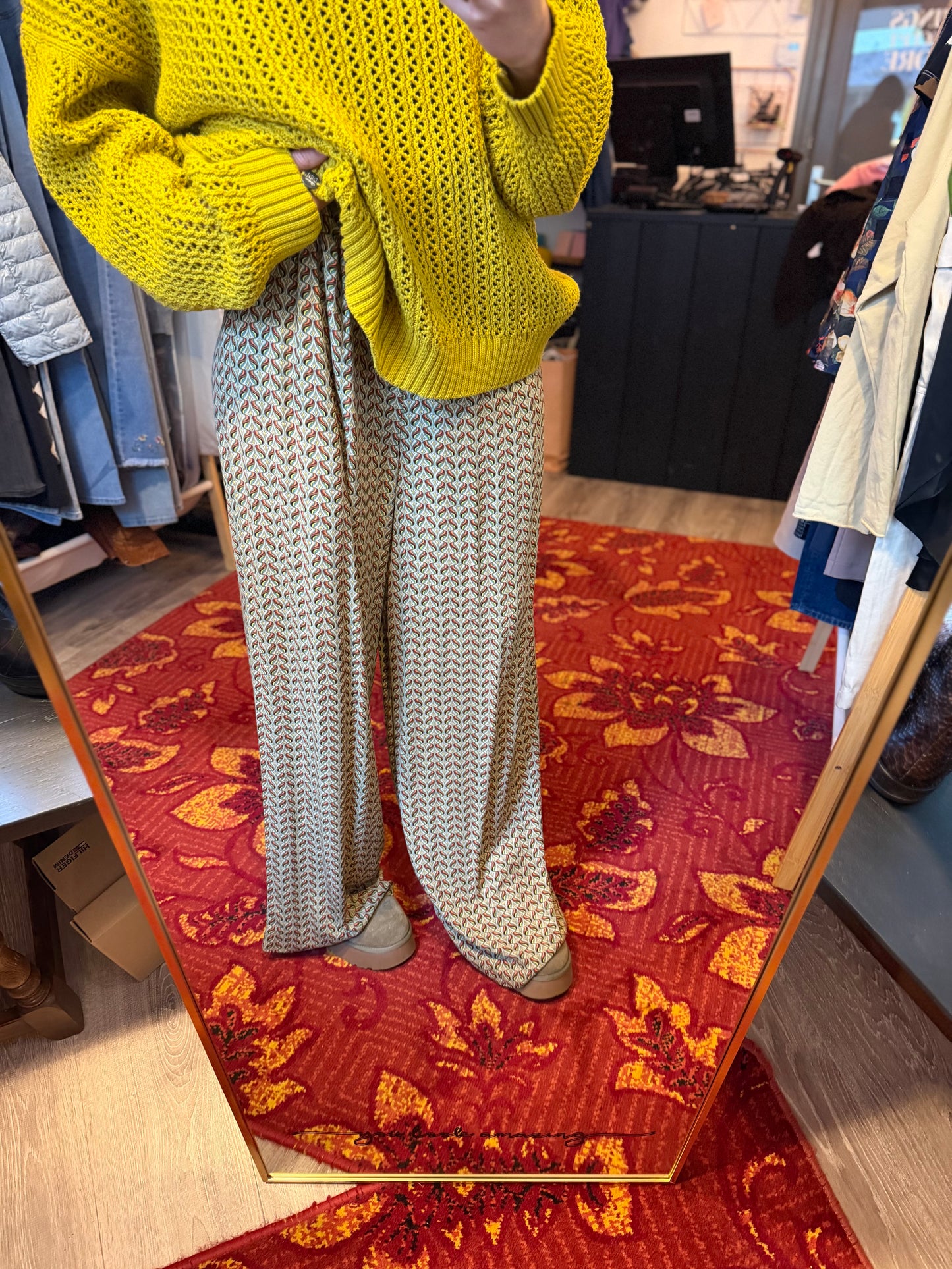 486-2 King Louie viscose broek maat XL