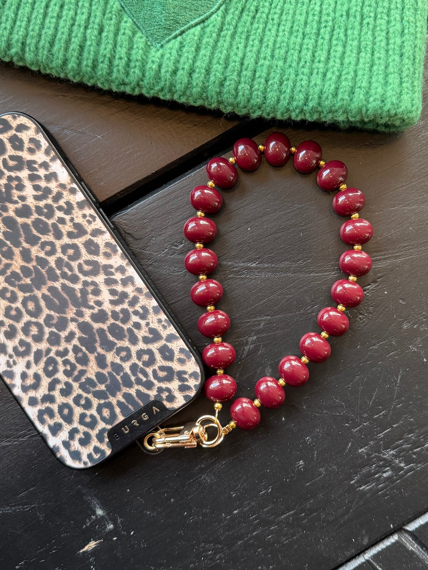 telefoonkoord burgundy