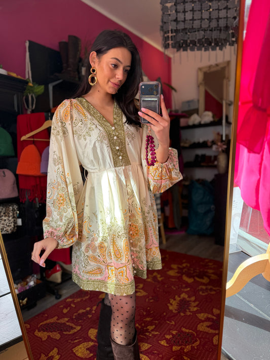 431-62 Lily Mcbee jurk maat L