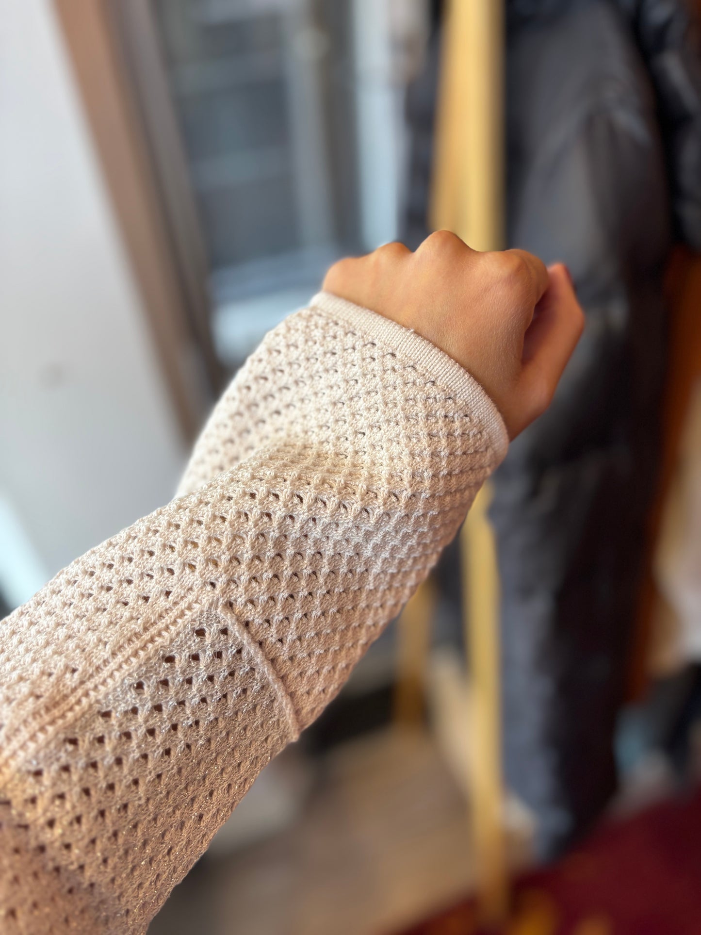 260-141 Monari vest creme zilver maat 42 nieuw