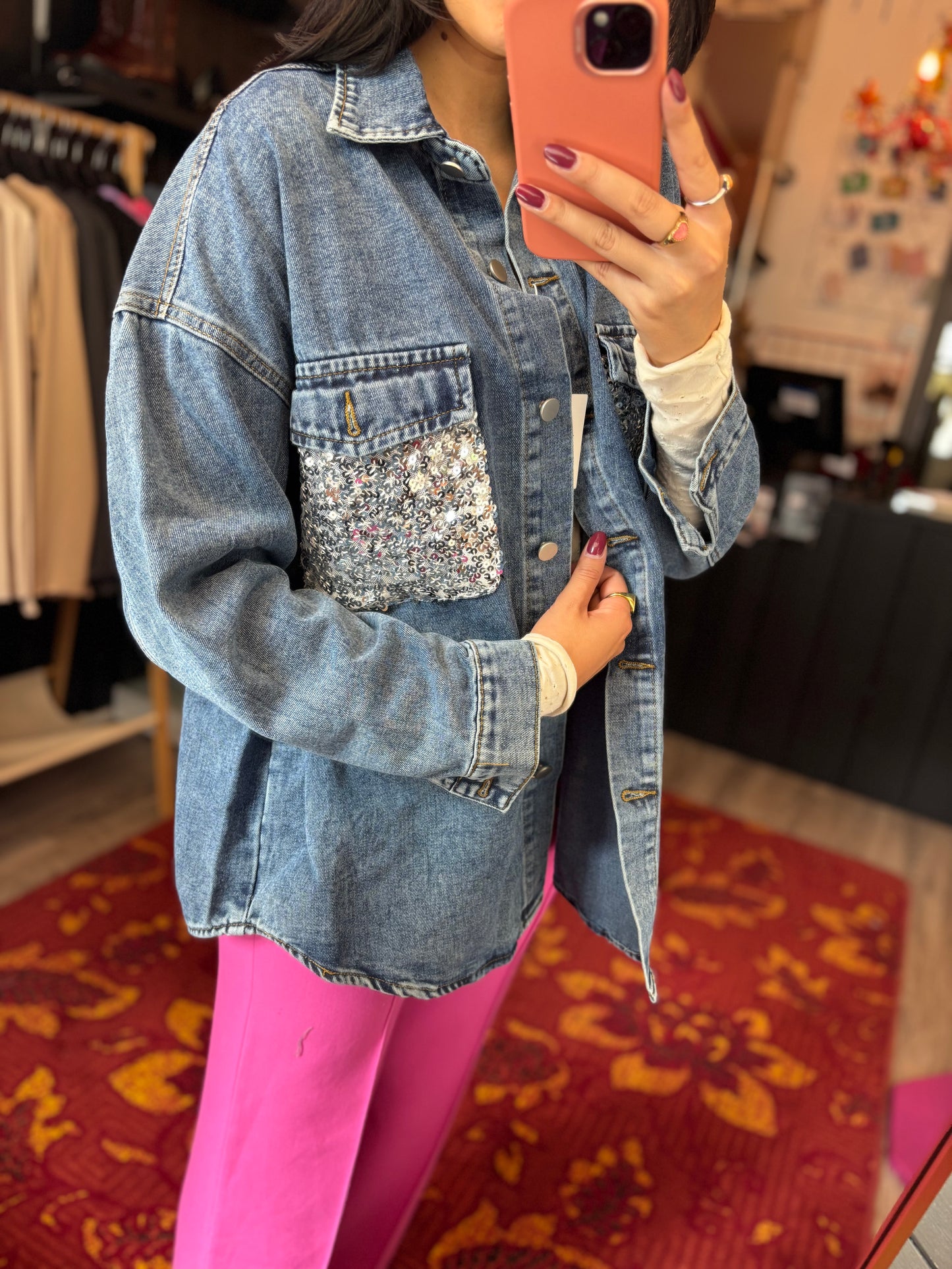 459-53 Phi Phi star spijkerjas maat XL t/m 4XL