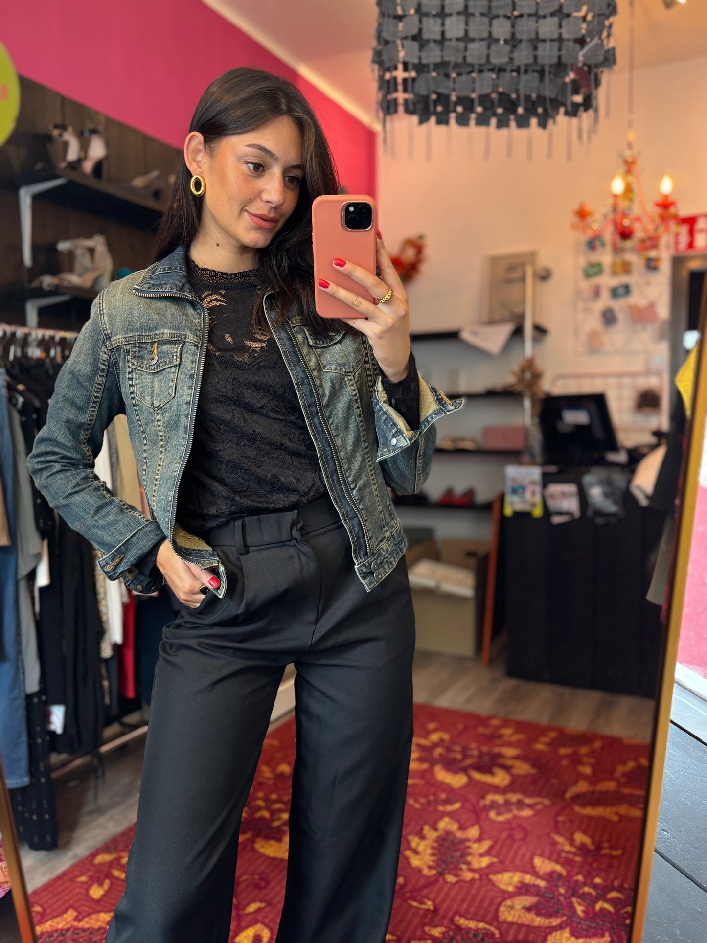 444-2 Zoi amsterdam spijkerjas maat L