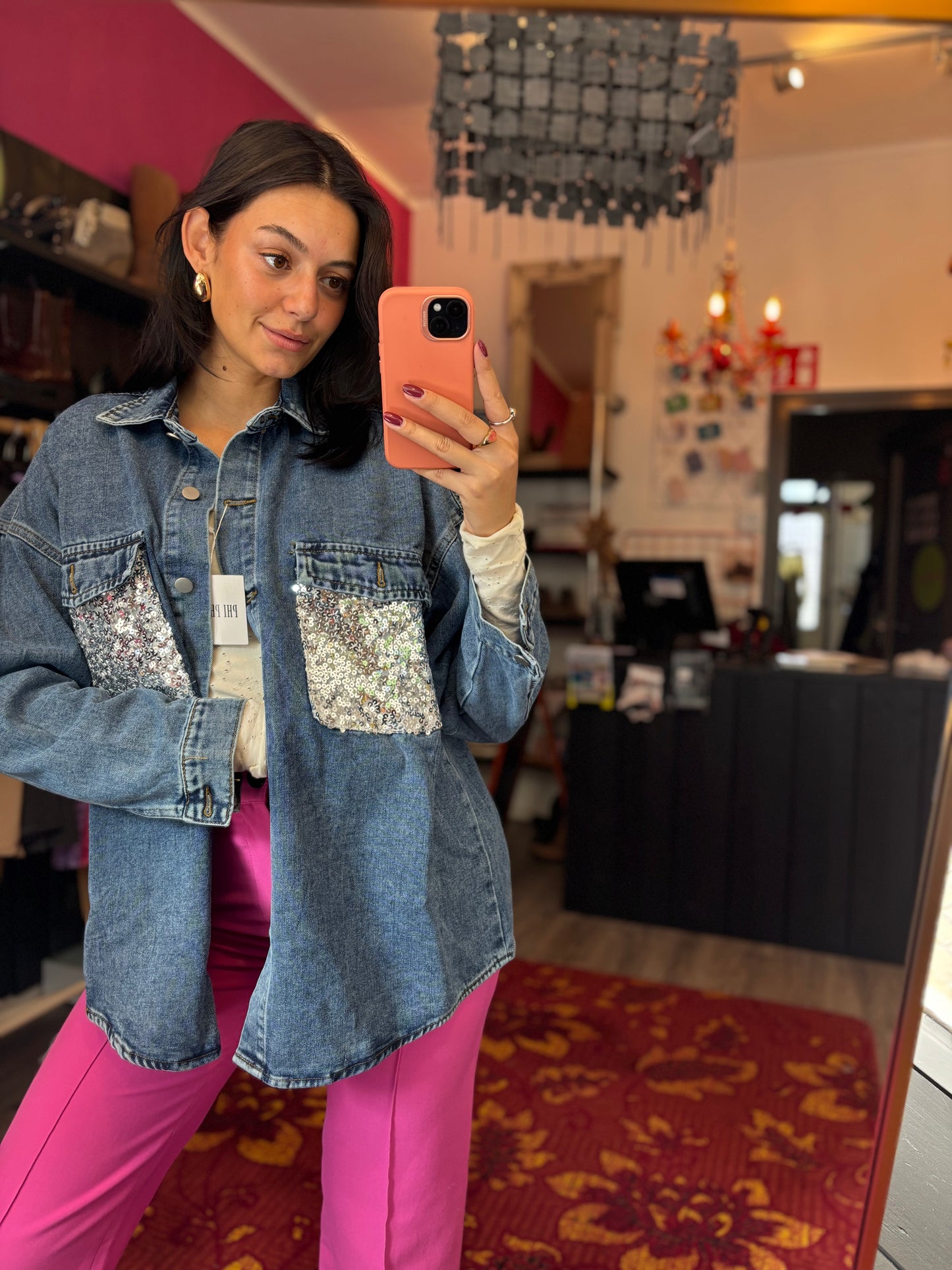 459-53 Phi Phi star spijkerjas maat XL t/m 4XL