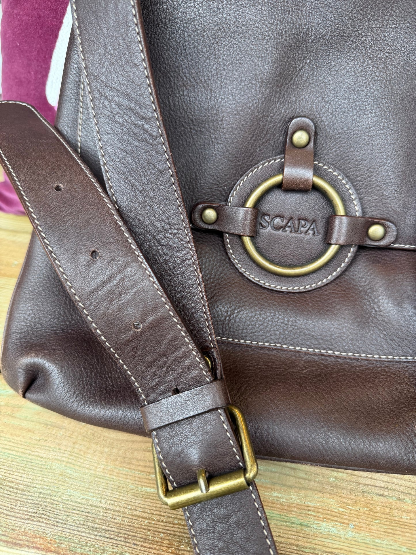 254-62 Scapa leren tas