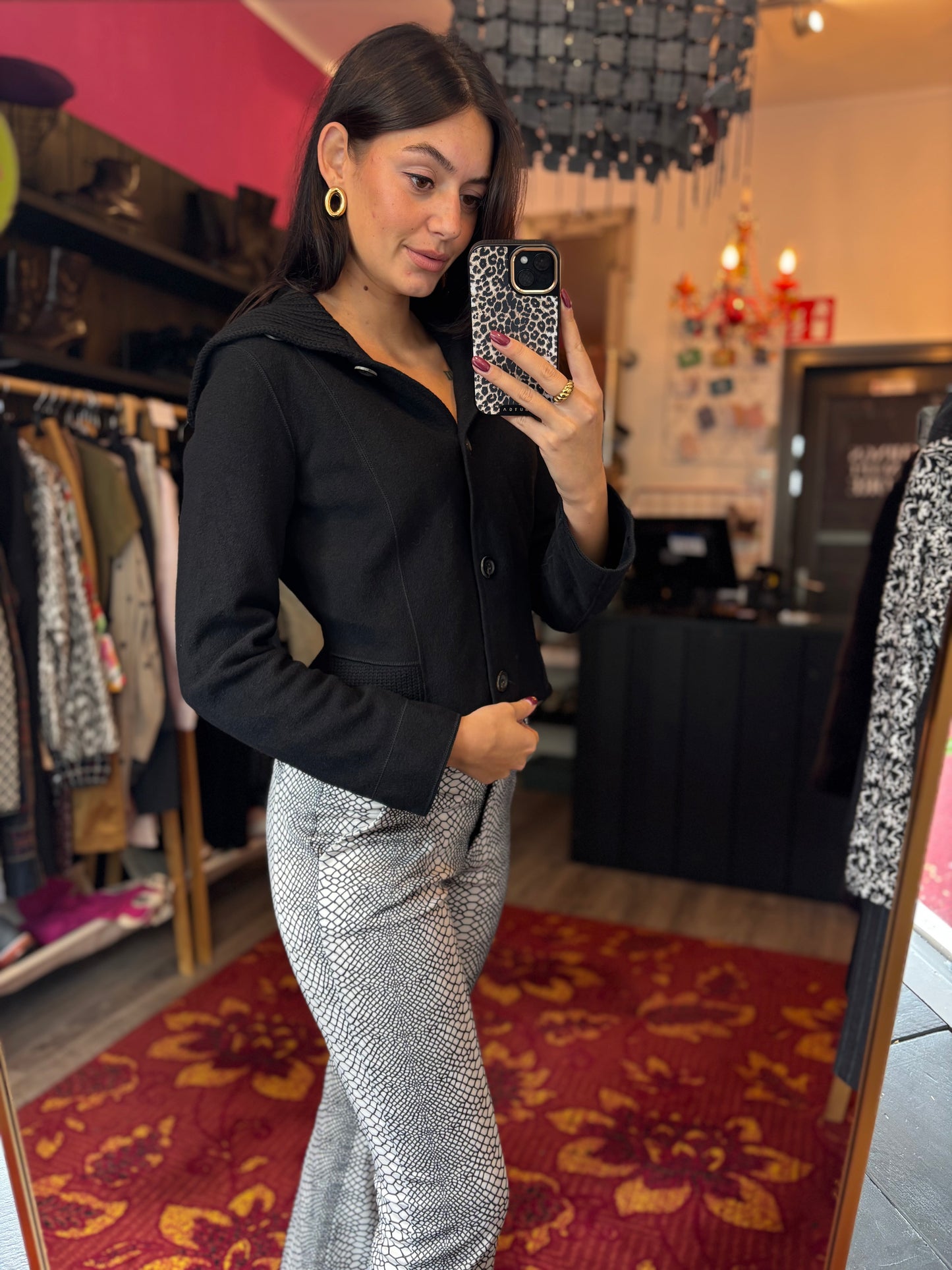 475-3 Marc cain vest wol maat M