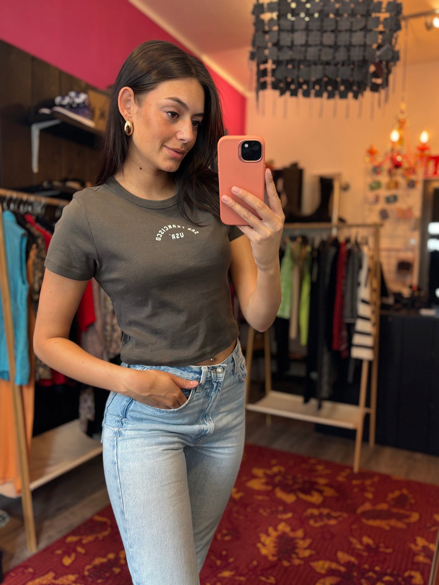 373-2 American today cropped top size S