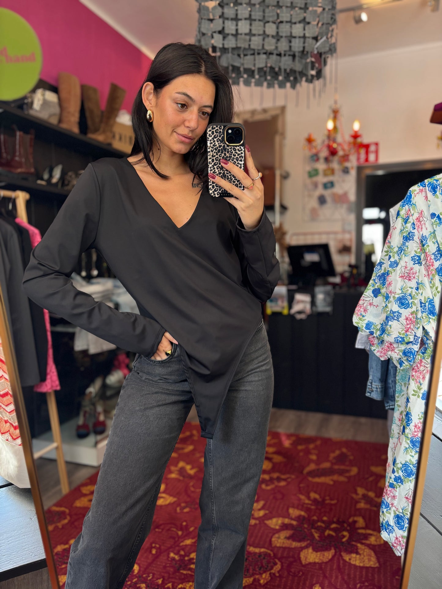 459 ByNaoom body zwart maat 42 t/m 50-52