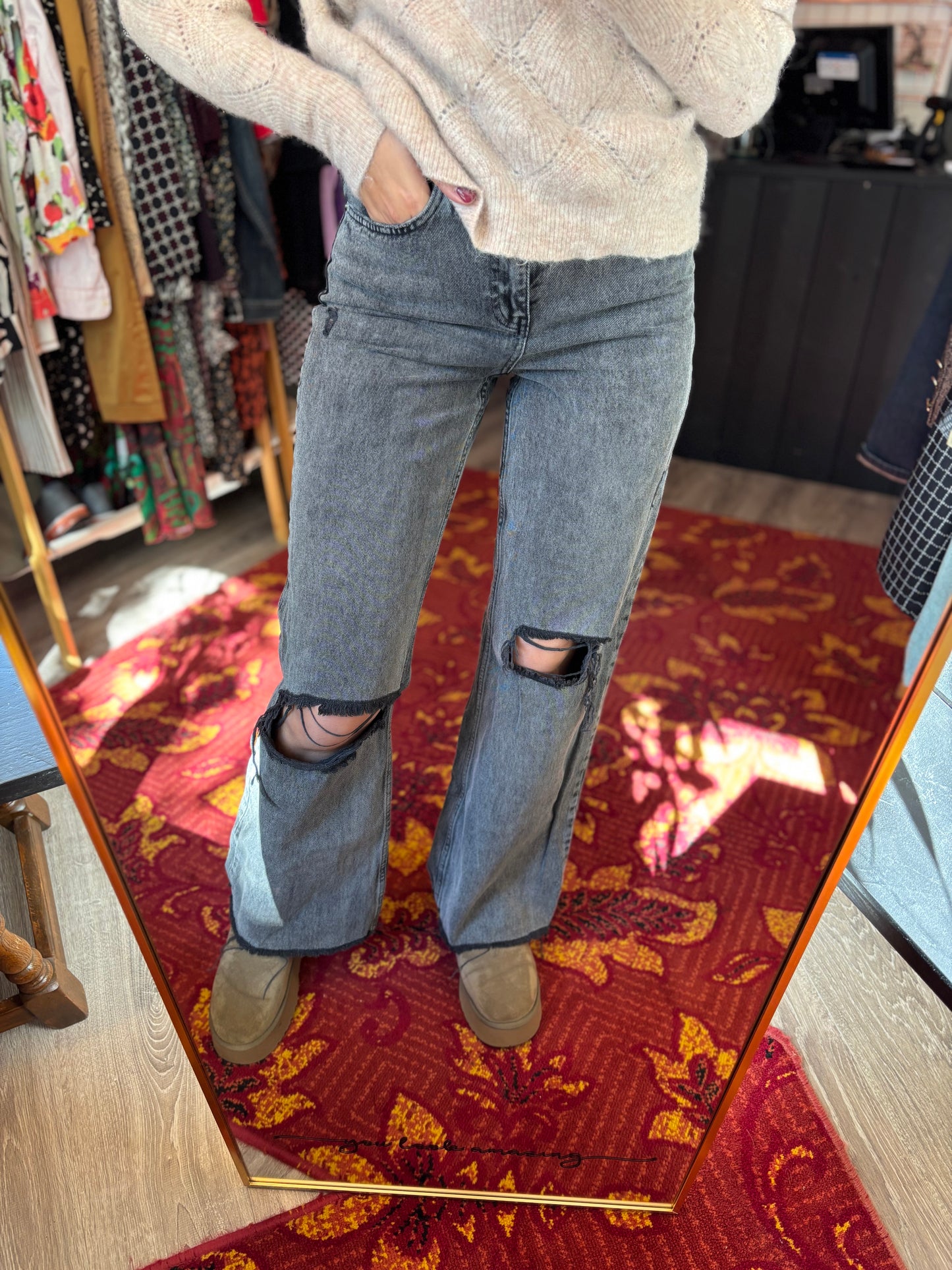 79-22 Colourful rebel jeans maat S