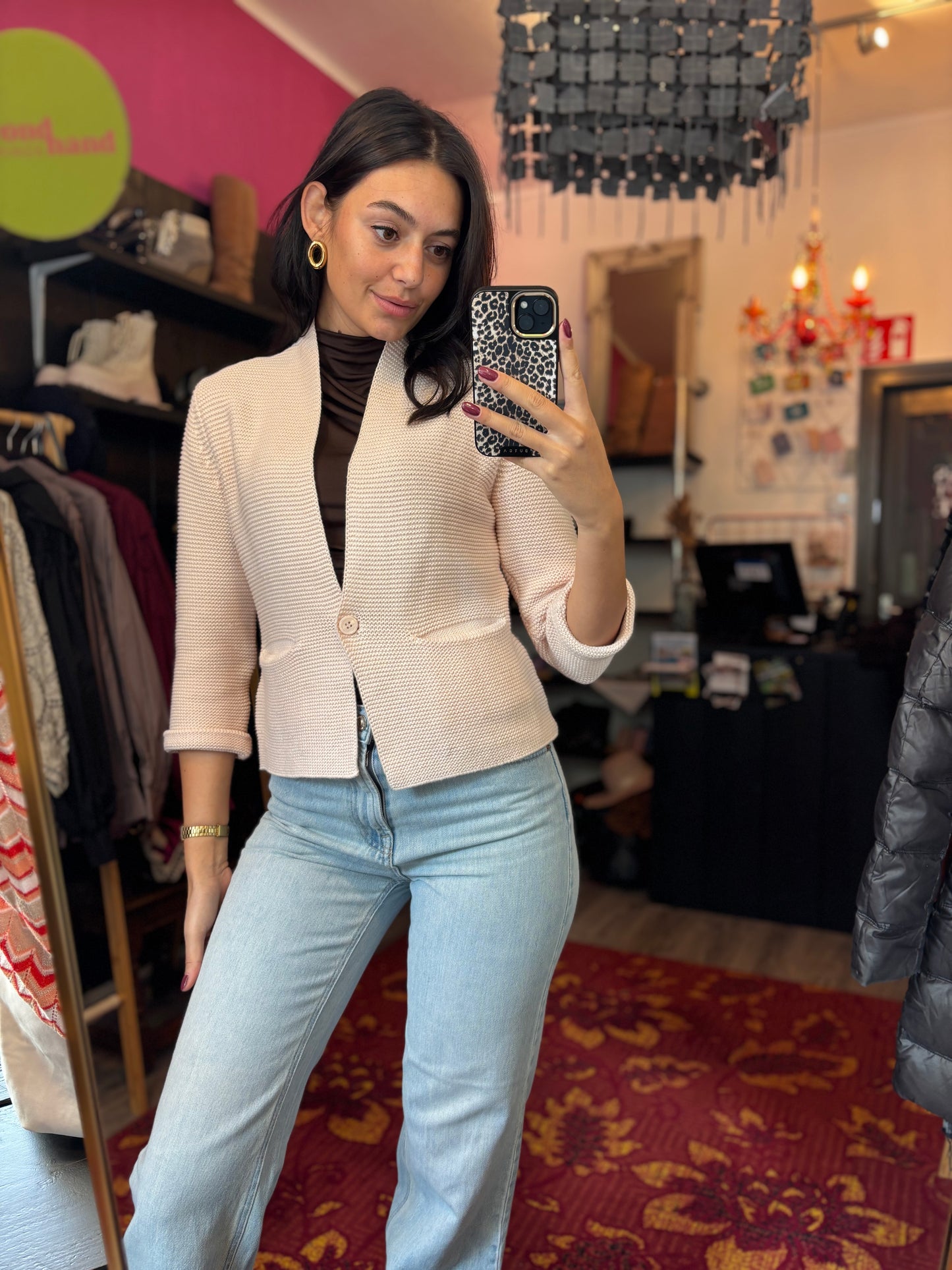 363-62 Purdey vest licht roze maat S