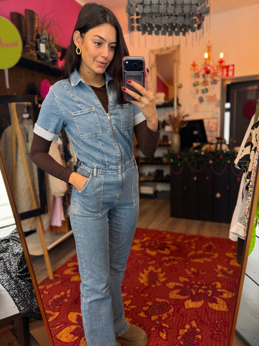 69-49 Mango spijkerpak maat L