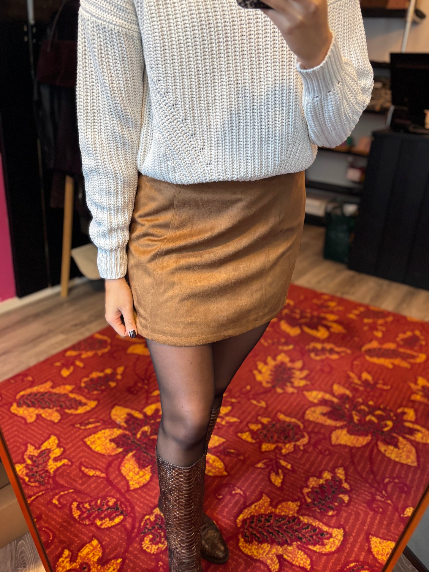 352-54 Cotton club rokje maat M