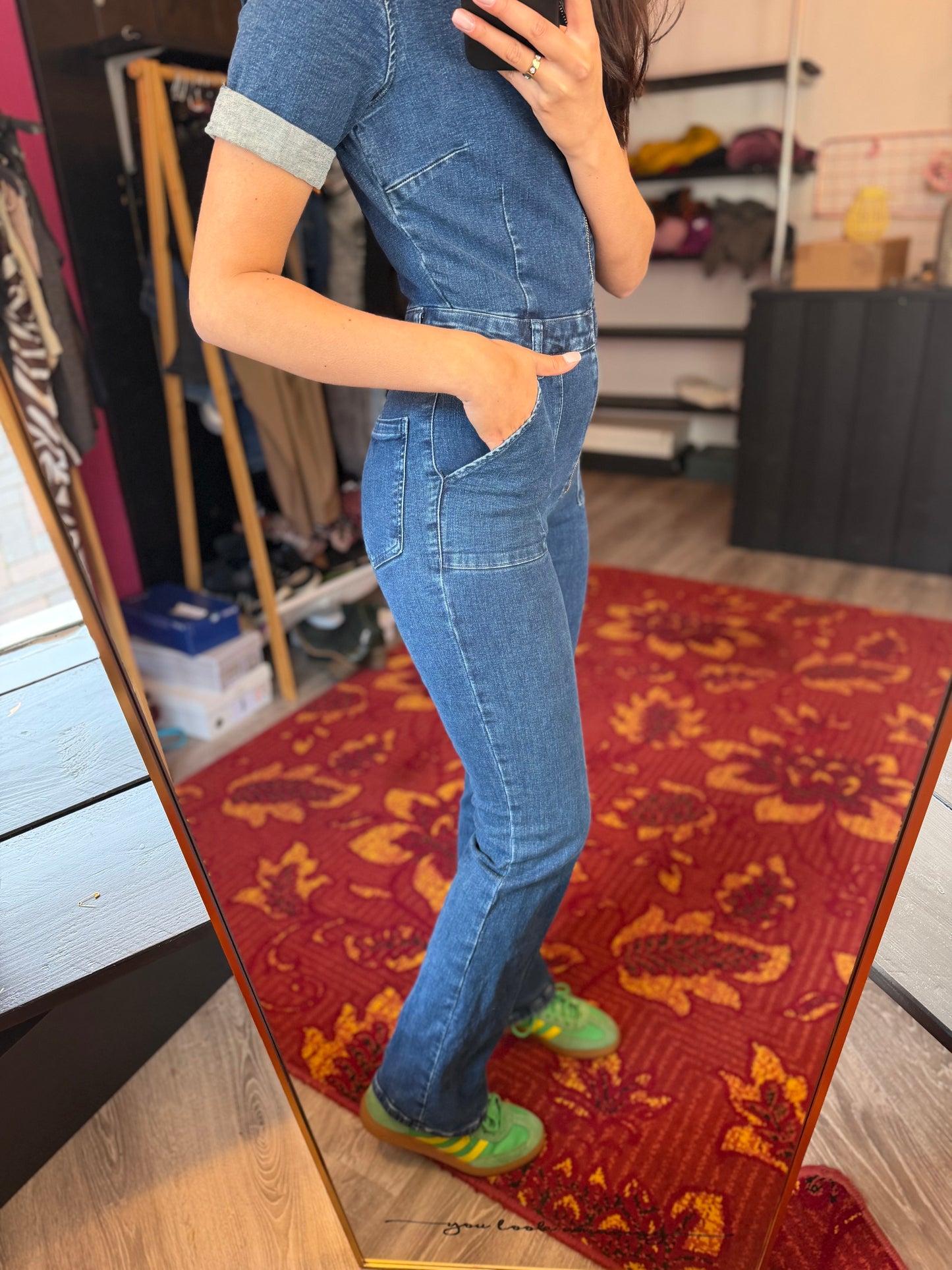 407-58 Mango spijkerpak maat S