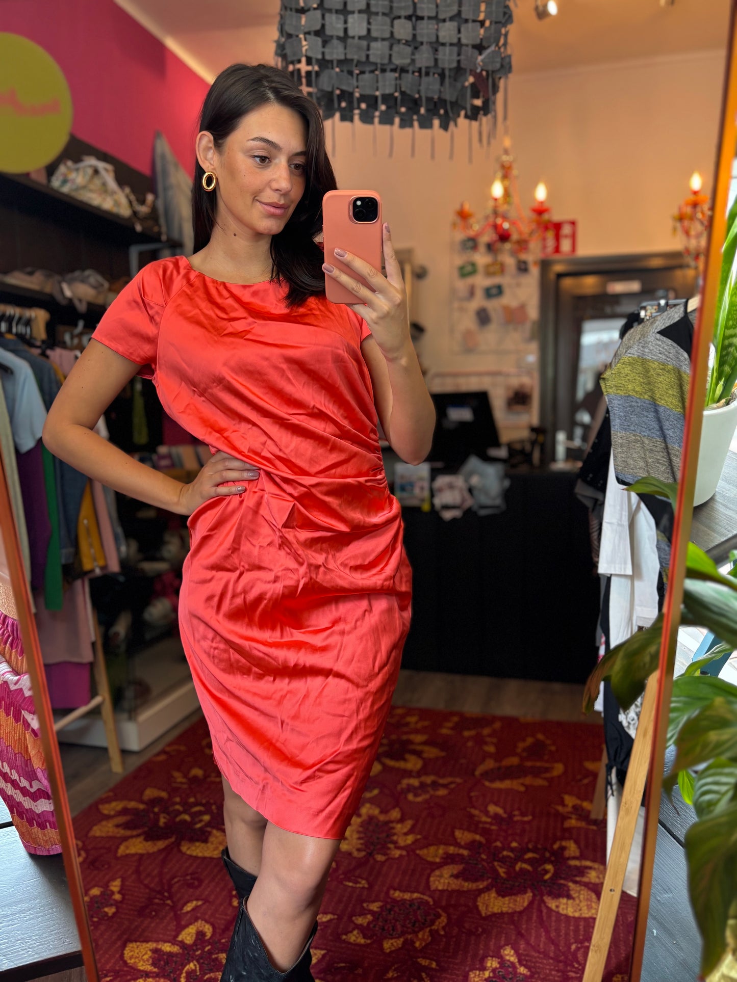 31-83 Marccain jurk koraal maat 42