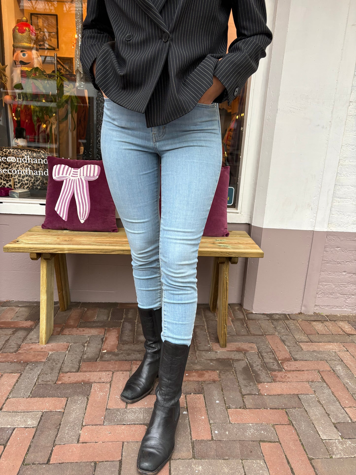 502-5 Levi’s Mile High skinny jeans maat 27