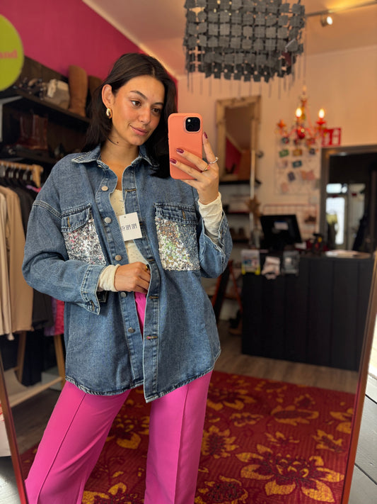 459-53 Phi Phi star spijkerjas maat XL t/m 4XL