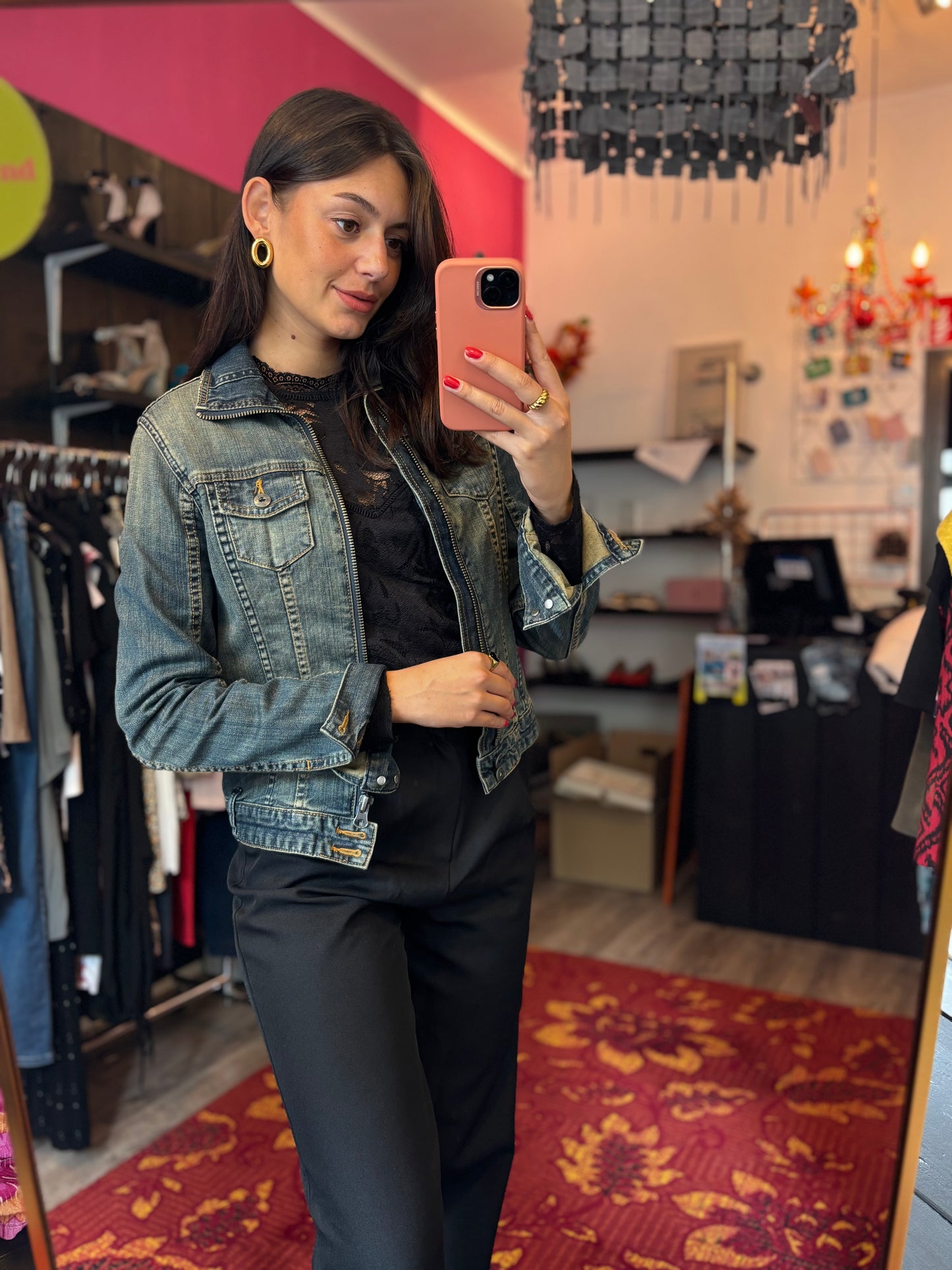 444-2 Zoi amsterdam spijkerjas maat L