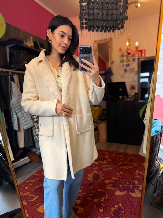 405-29 Teddy jas aan twee kanten te dragen maat S/M