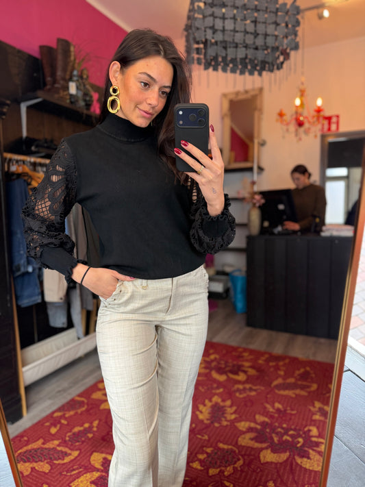 284-188 White Icy trui maat M/L